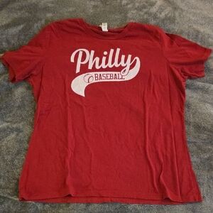 Red Philly Baseball T-Shirt